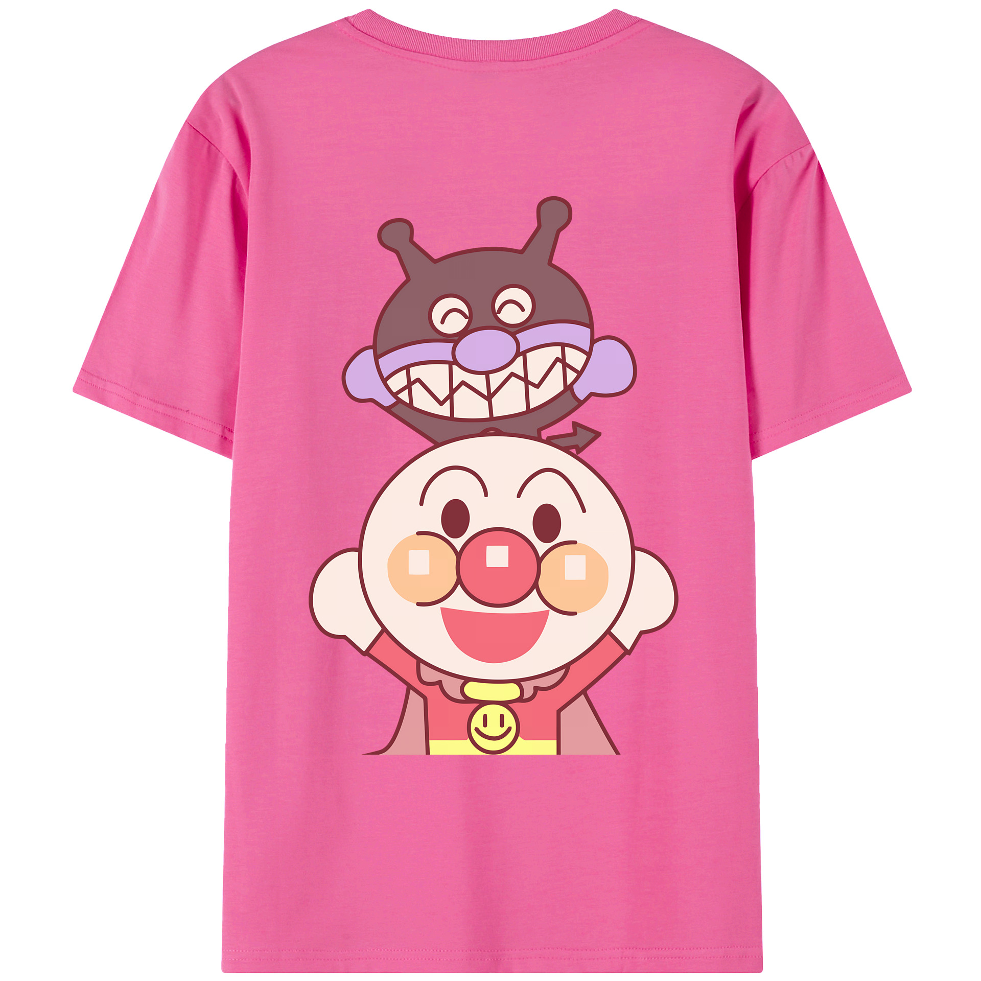 （画像用） アンパンマン Anpanman レディース半袖Tシャツ(バックプリント)